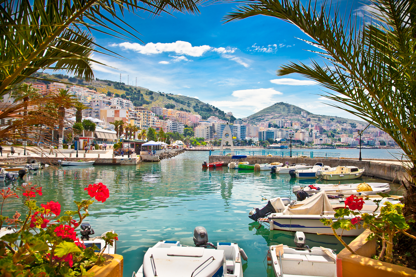 An image of a sunny bay in Albania